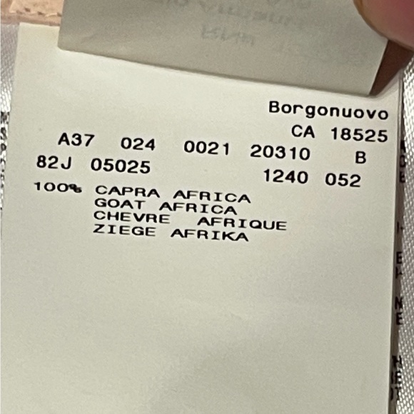 Vintage Giorgio Armani Pale Pink Suede Leather Jacket - Picture 9 of 10